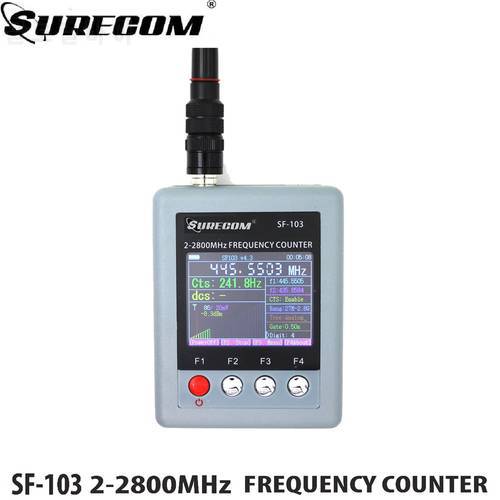 New SURECOM SF-103 Walkie Talkie Frequency Meter Portable Radio Frequency Counter 2MHz~2.8GHz SF103 For DMR Analog Two Way Radio