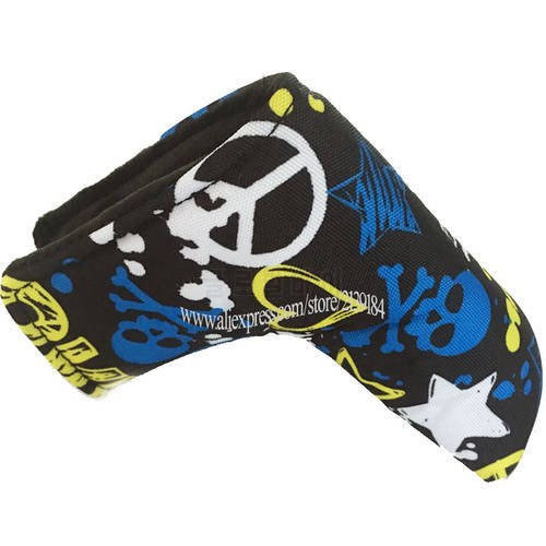 New Tarps Golf headcover skull T Golf Putte head Cover Unisex Multicolor Golf Clubs head cover Free shipping
