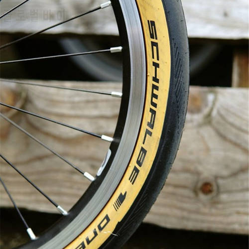 SCHWALBE one ultralight bike 16x1.35 349 folding tire for bike 35-349 yellow edge anti puncturefor brompton