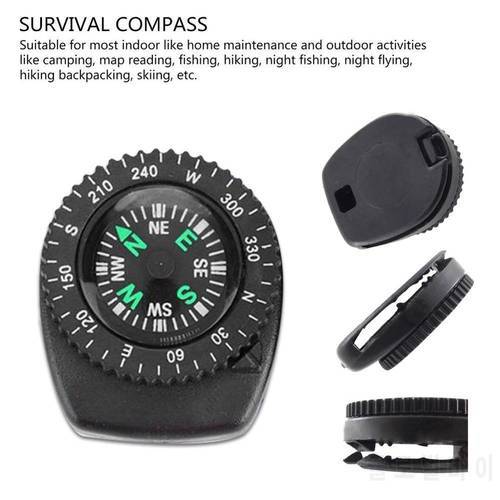 Mini Watch Band Button Compass for Paracord Bracelet Survival Mini Pocket Compass Outdoor Hiking Camping Accessories Compass