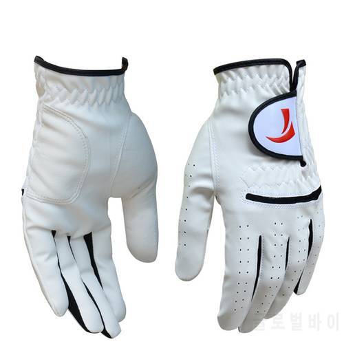 Men Left/ Right Hand Breathable Men Golf Gloves Soft Pure Sheepskin Anti-Slip Sweat Absorbent Golf Gloves Mittens D0629