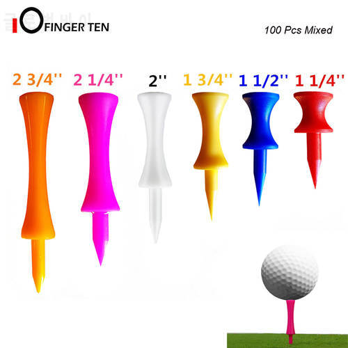 100pc Unbreakable Step Down Golf Tees Plastic Mixed Color Height Reusable Castle Tees for Golfers Shipping