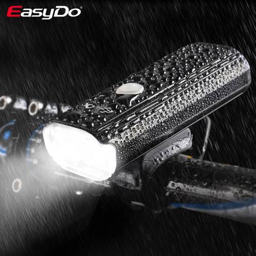 EasyDo Bike Light Rainproof USB Rechargeable LED Large Capacity Battery MTB Front Lamp Headlight Aluminum Ultralight Flashlight