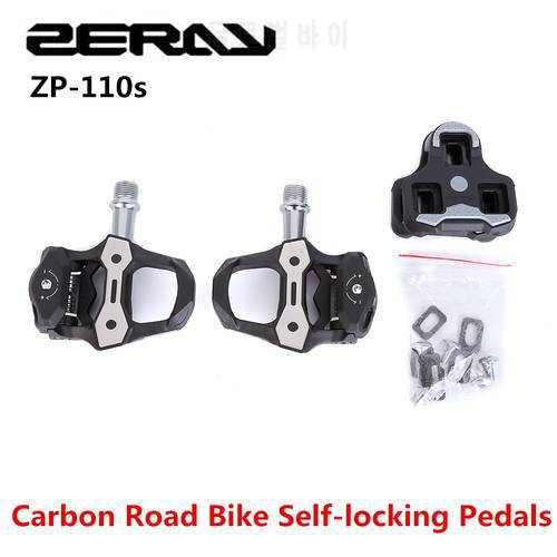 HOT ZERAY ZP-110 Carbon Road Bike Self-locking pedals bicycle cycling pedal 110s cheap MTB pedal high quality