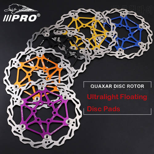 IIIPRO Bike Disc Brake Rotors DH Ultralight Floating Disc Pads 160mm 180mm 203mm 6/7/8 Inches for MTB Bicycle Parts Component
