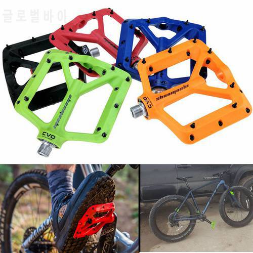 2019 New Bicycle Pedals Nylon Ultra-light Mountain Bike Pedal 5 Colors Big Foot Road Bike Bearing Pedals Cycling Parts