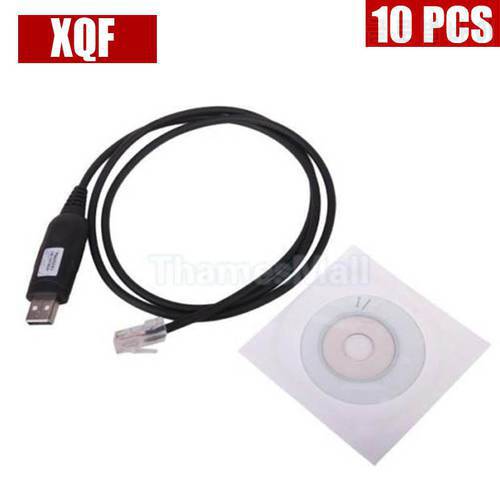 XQF 10PCS USB Programming Cable for ICOM F110 Mobile Radio F-110 F500 F1721 F210 Two Way Radio