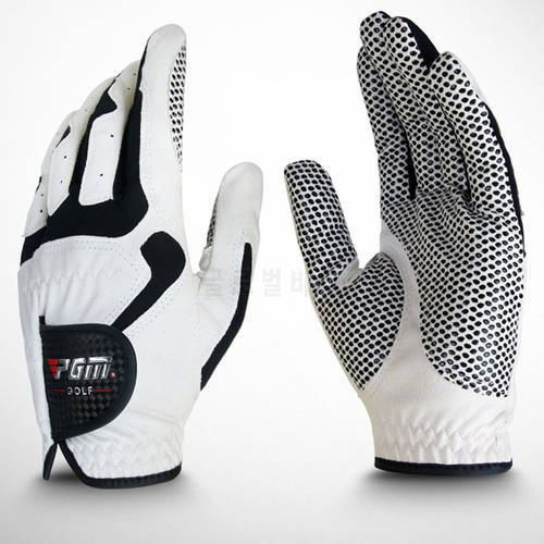 Golf Gloves Men&39s Left Right Hand Soft Breathable Sports Gloves Microfiber Cloth Anti-Slip Granules Glove Golf Accessories D0012