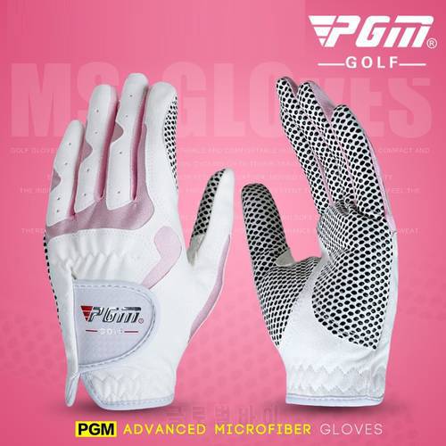 PGM 1 Pair Women&39s Golf Gloves Non-slip Left Hand & Right Hand Sport Gloves Breathable Sports Golf Gloves Palm Protection D0015