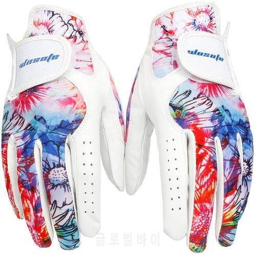 Golf glove Cabretta Leather lycra left and right hand for women lady sports glove