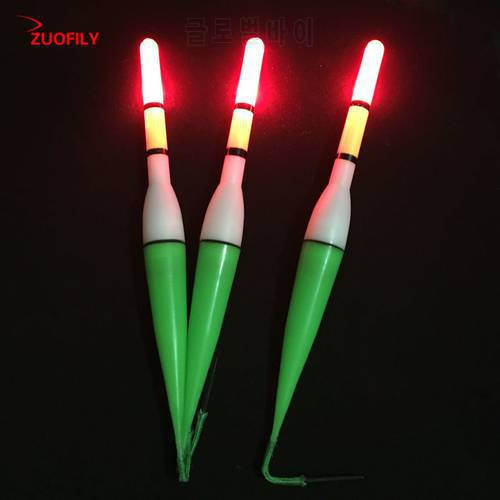 1pcs Fishing Float LED Electric Float Light + Battery Deep Water Float Fishing Tackle Bobber Fishing Gear With electrons