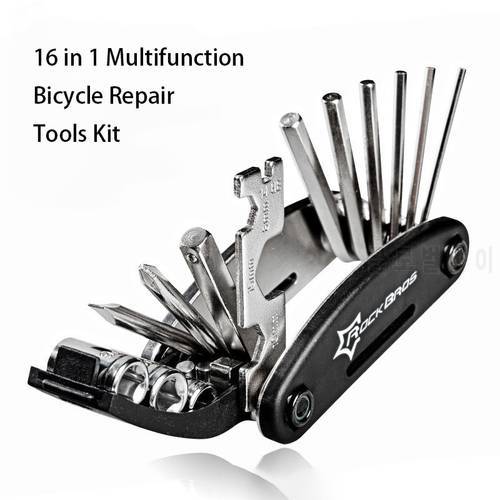 Bicycle Repair Tools Kit 16 in 1 Hex Spoke Cycling Screwdriver Tool MTB Mountain Cycling Bike Repair Set Multifunction Tool