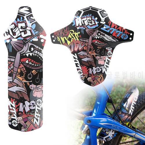 1pc Removable Universal Bicycle Fenders Plastic Colorful Front Bike Mudguard Bike Wings Mud Guard Cycling Accessories