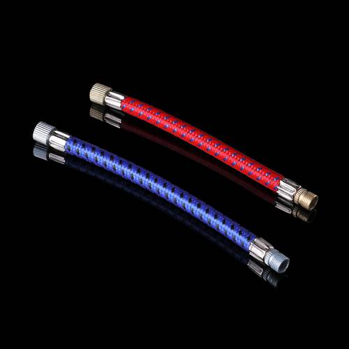 1Pc 2021 Hot Bicycle Pump Extension Hose Tube Pipe Cord Portable Bike Pumping Service Parts Longer Use150Psi Schrader A/V Valve