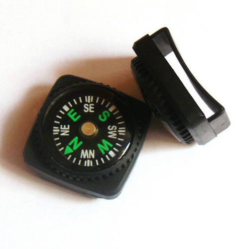 1pc Portable Belt Buckle Mini Compass For Outdoor Camping Hiking Travel Emergency Survival Navigation Tool