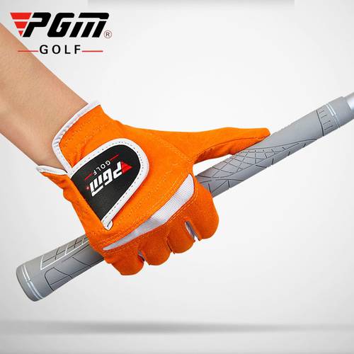 Women Golf Gloves Durable Microfiber Breathable Soft Fitness Sport Gloves Female Left Right Hands Gloves Anti-Skid Gloves D0016