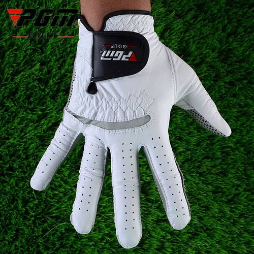 Mens Professional Golf Gloves Left/Right Hand Breathable Pure Sheepskin Gloves Anti-Slip Golf Sport Outdoor Gloves D0011