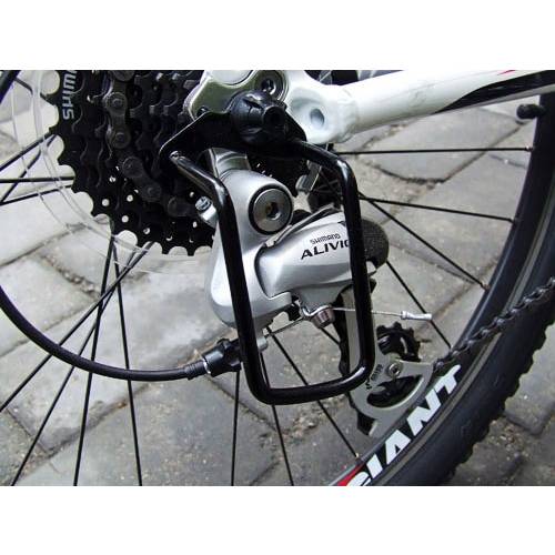 1Pcs Adjustable Steel Black Bicycle Mountain Bike Rear Gear Derailleur Chain Stay Guard Protector Outdoor Cycling Accessories