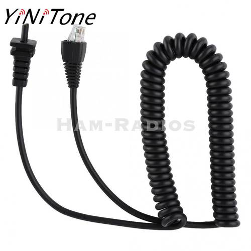 YiNiTone walkie talkie Speaker Microphone Cable for Yaesu MH-67A8J Speaker Hand Microphone Cable