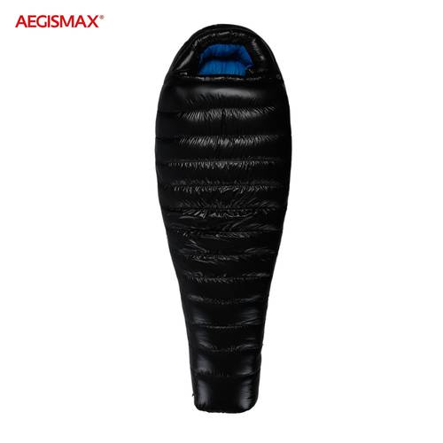AEGISMAX 4-Season Sleeping Bag Duck Down 90% Filled 20D Nylon Material Waterproof Mummy Seeping Bag Splicable Warm Portable