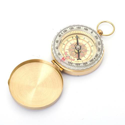 Pure copper compass watch with luminous pocket watch compass portable outdoor multifunction kanpas compass