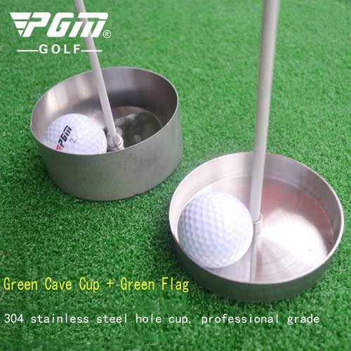 Pgm Authentic Professional Golf Cave Cup 304 Stainless Steel Green Training Supplies Cave Cup 2cm 4cm Distribution Green Flag