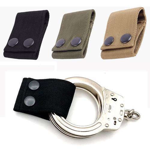 Tactical Quick-pull Handscuff Strap for Belt Portable Police Duty Button Lanyard Nylon Multifunctional Waist Hanger Accessories