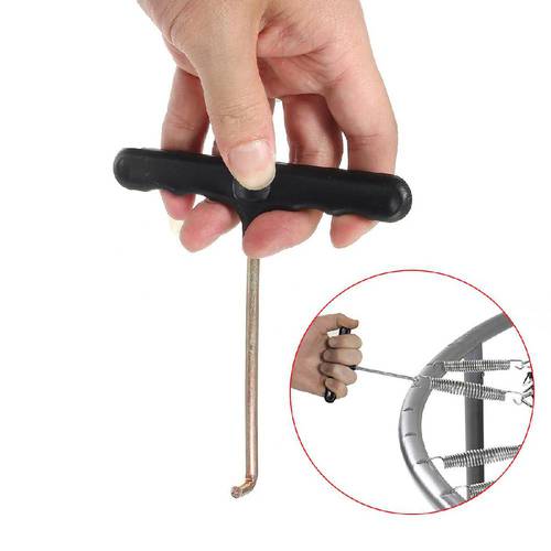 1PC 13cm Black Trampoline Spring Pull Tool T-Hook for Outdoor Mat Trampoline Install Your Jump Pad Hand Pull Tool
