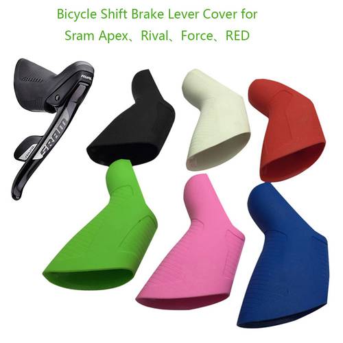 Road Bicycle Shift Brake Lever Cover Silicone Bike Shifter Kit Mechanical Hoods for Sram Apex Rival Force Red Cycling Accesories