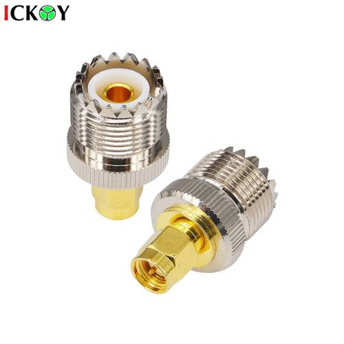 RF coaxial Adapter SMA Male to UHF Female SO239 SDR Connector SO-239 Converter for MD380 Garmin Alpha HT Radio Antenna Cable
