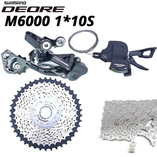 Shiman Deore M6000 10 Speed 10s Groupset MTB Bike Derailleurs HG500 Cassette HG54 KMC X10 Chain SUNRACE 11-42T for MTB Bicycle