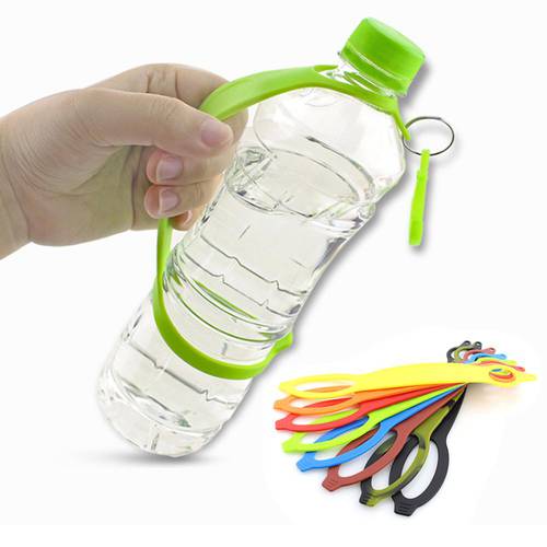 Outdoor Quickdraw Carabiner Hanger Silicone Water Bottle Belt Holder Hook Clip Camping Hiking Safety Clasp Buckle Band EDC Tools
