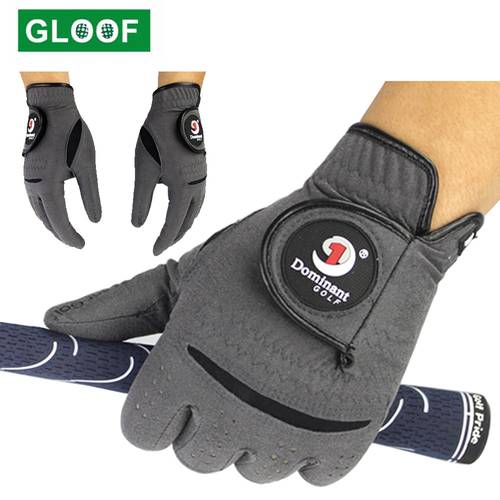 1Pair Men&39s Golf Gloves Microfiber Cloth Soft Fit Sport Grip Durable Gloves Anti-skid Sports Gloves Fit Left And Right Hand