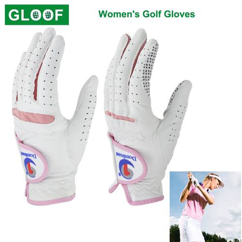 1Pair Women&39s Golf Gloves Lambskin Soft Fit Sport Grip Durable Gloves Anti-skid Breathable Sports Gloves Fit Left And Right Hand