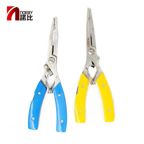 NOEBY Stainless Steel walk fish fishing pliers Two Colors Multifunctional Plier Hook Plier Fish Pliers Fishing Tools Tackle