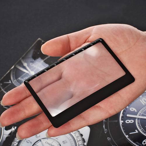 3 Times Rate Magnifier Starter Portable Card Magnifier Camping Magnifying Glass Card Multi Tools Outdoor Survival Pocket Tools