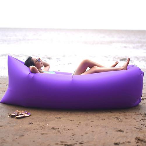 Camping Inflatable Sofa Outdoor Lazy Bag Ultralight Portable Beach Camping Sleeping Bag Air Bed Lounger Chair Sleep Camp Bag