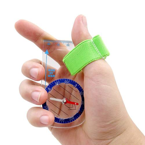 Multi-functional Orienteering Thumb Compass with Map Scale Ruler Waterproof Handheld Portable Mini Outdoor Camping Hiking Tools