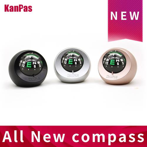 KANPAS High Quality Automotive/Car Dashboard Small Size Compass, Simple Style For motorcycle Driving Navigation