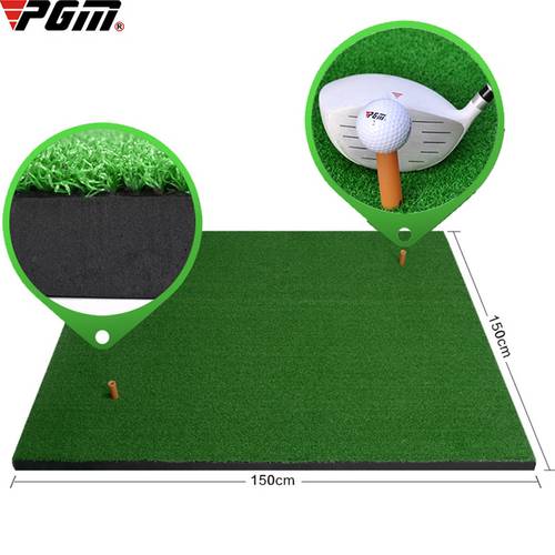 PGM 1m 1.25m Portable Indoor Outdoor Golf Swing Trainer Artificial Putting Green Lawn Mats Driving Range Clubs Practice Cushion