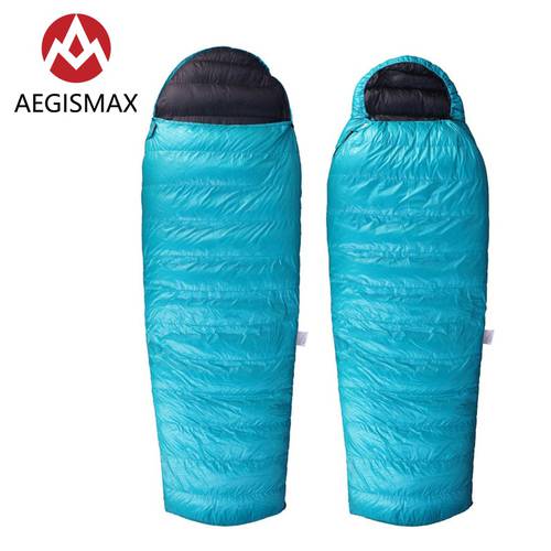 AEGISMAX EPLUS Can Be Joined Together Outdoor Camping Goose Down Sleeping Bag Adult Thicken Keep Warm Couples Nylon Bag