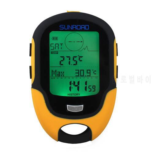 FR500 Waterproof Multifunction LCD Digital Altimeter Barometer Compass Portable Outdoor Camping Hiking Climbing Altimeter Tools