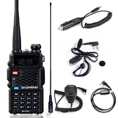 Baofeng Walkie Talkie Two Way Radio BF-F8+ Dual Band VHF UHF Radio 136-174/400-520MHz HF Transceiver walkie-talkies for hunting