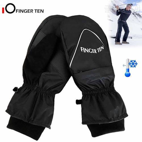 New Windproof Waterproof Winter Golf Gloves Mittens Thermal Pair Grip Warm for Push Cart and Practice