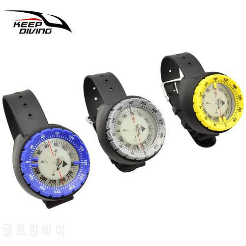 KEEP DIVING Wristwatch Design Compass Lightweight Portable Waterproof Plastic for Swimming Diving Water Sports Accessory
