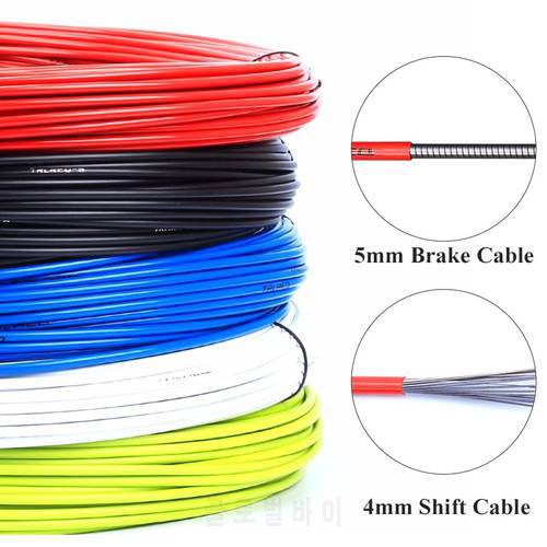 3m Bicycle Shift Cable 4mm Mountain Bike 5mm Brake Shift Line Pipe Colorful Shift Wire Line Bicycle Brake Cables