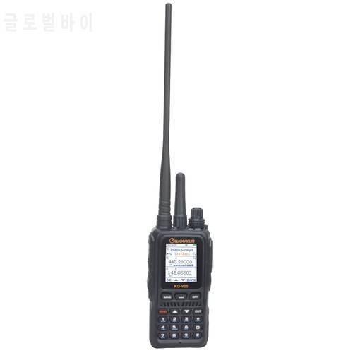 Public Network 4G/3G/2G WCDMA walkie talkie integrated with Dual band VHF UHF Analogue FM scrambler Two way radio Wouxun KG-V55