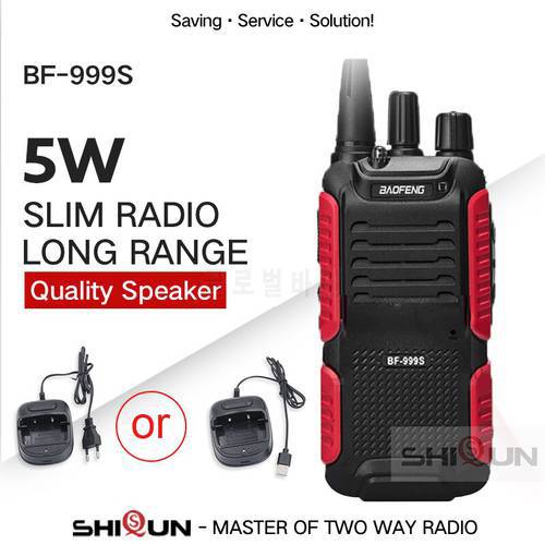 Hot Baofeng bf-999s Plus Walkies Uhf band Military Level two way radio 999S(2) for security,hotel,ham BF999s upgrade of 888s 5W