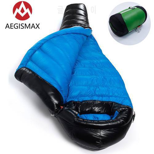AEGISMAX G Winter 95% Goose Down Sleeping Bag 15D Nylon Waterproof FP800 Warm Comfort Outdoor Camping -22℉~-10℉ Sleeping Bag