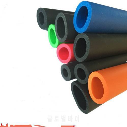 Orange 32/36MM(ID)44/48(OD) 1M Fitness Equipment Handle Bars Thermal Insulation Pipe Sponge Foam Rubber Tube